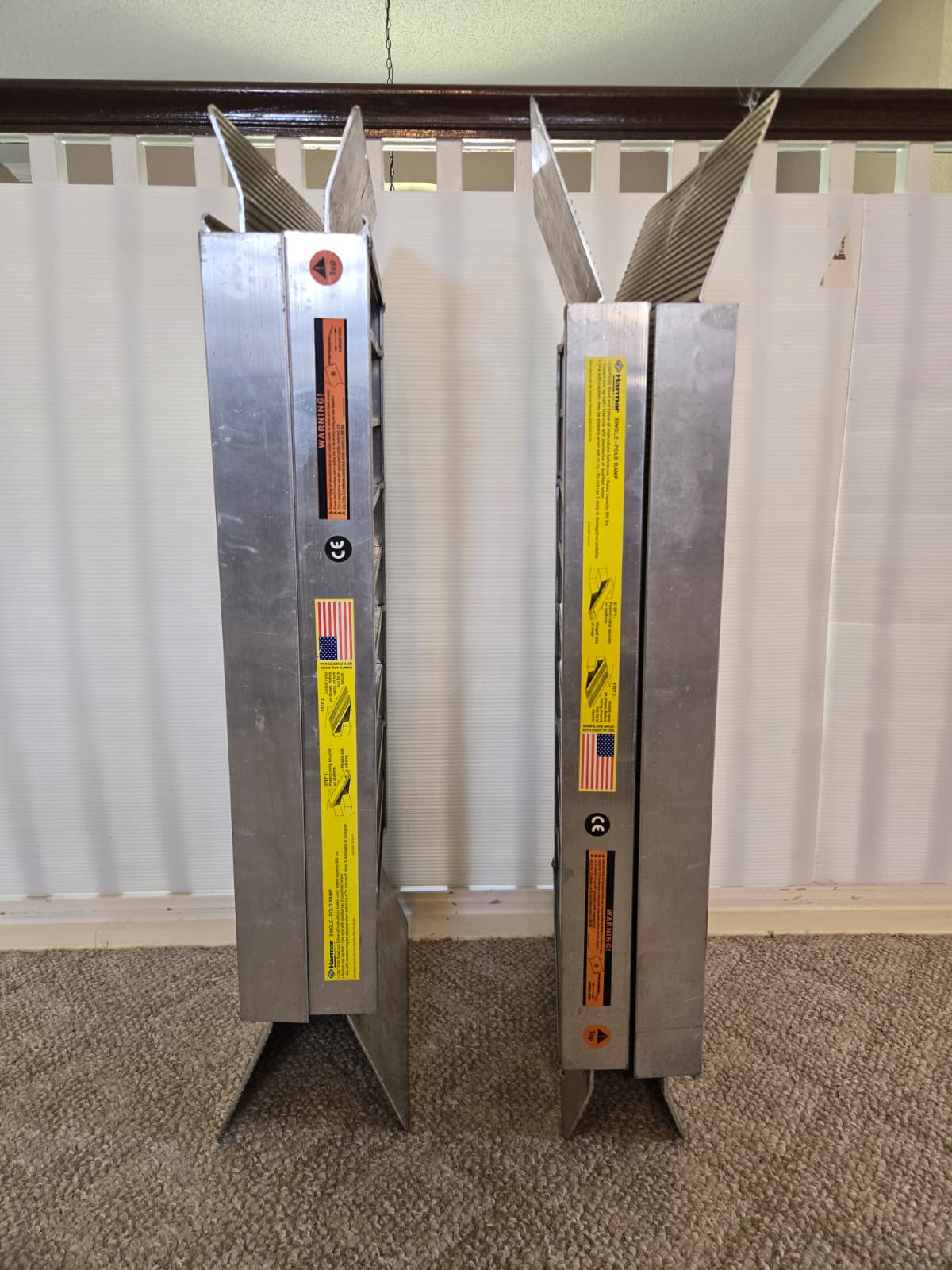 Pair of Harmar Aluminum Single-Fold Wheelchair Ramps