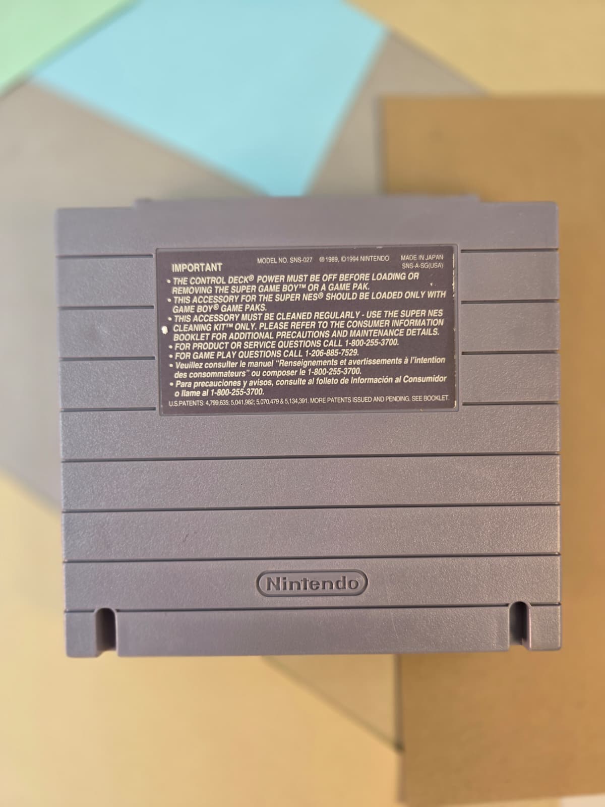 Nintendo Super Game Boy Cartridge Adapter for SNES