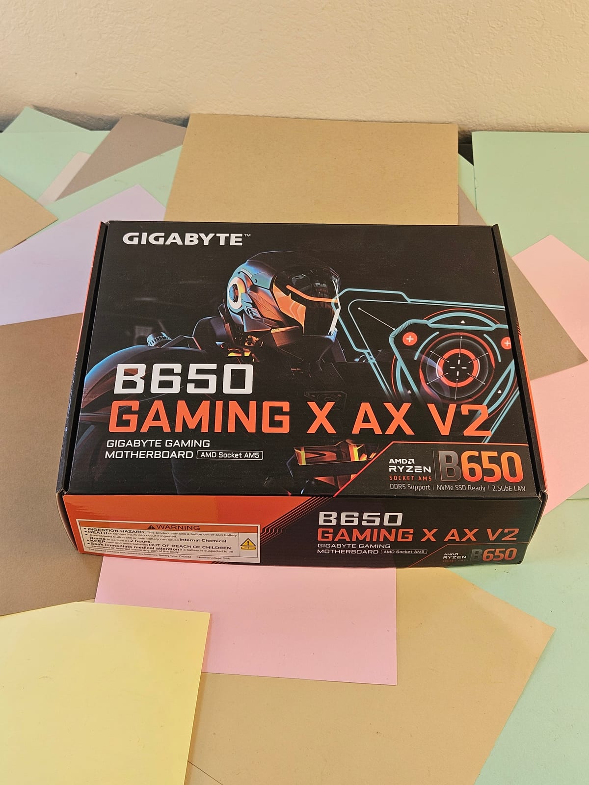EMPTY BOX ONLY Gigabyte B650 Gaming X AX V2 Motherboard Box