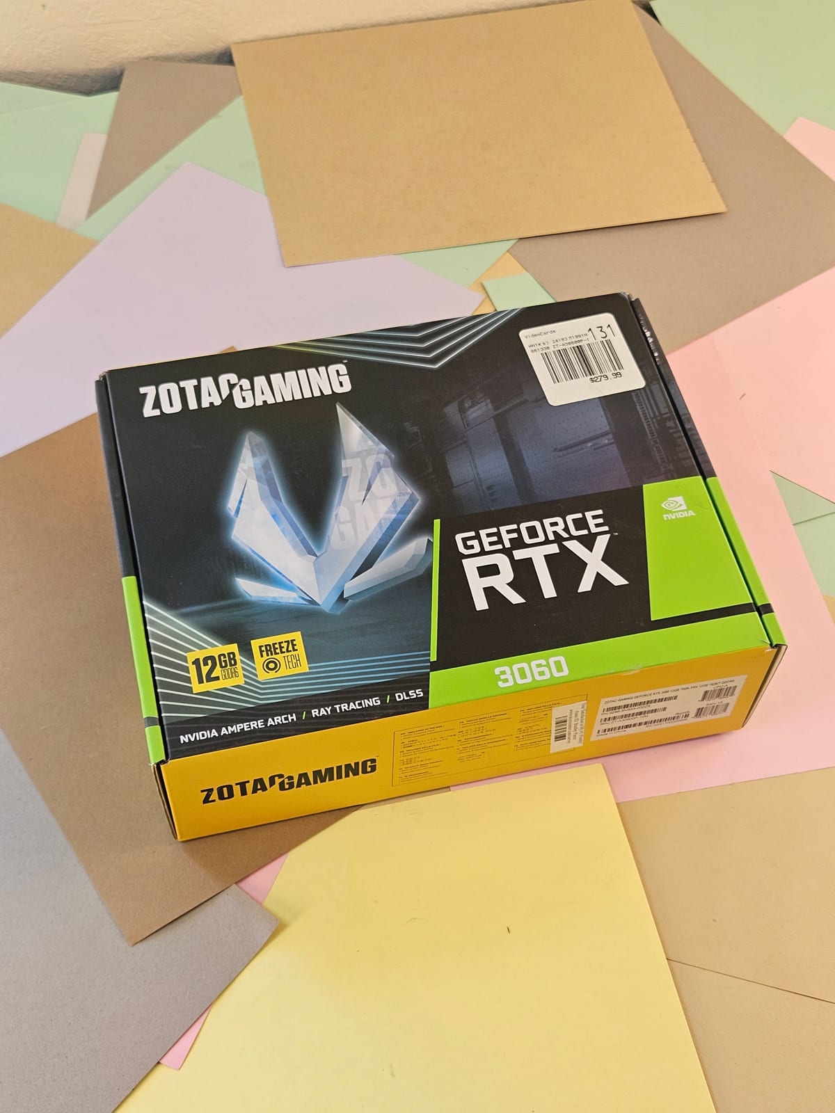 EMPTY BOX ONLY ZOTAC Gaming GeForce RTX 3060 12GB Box