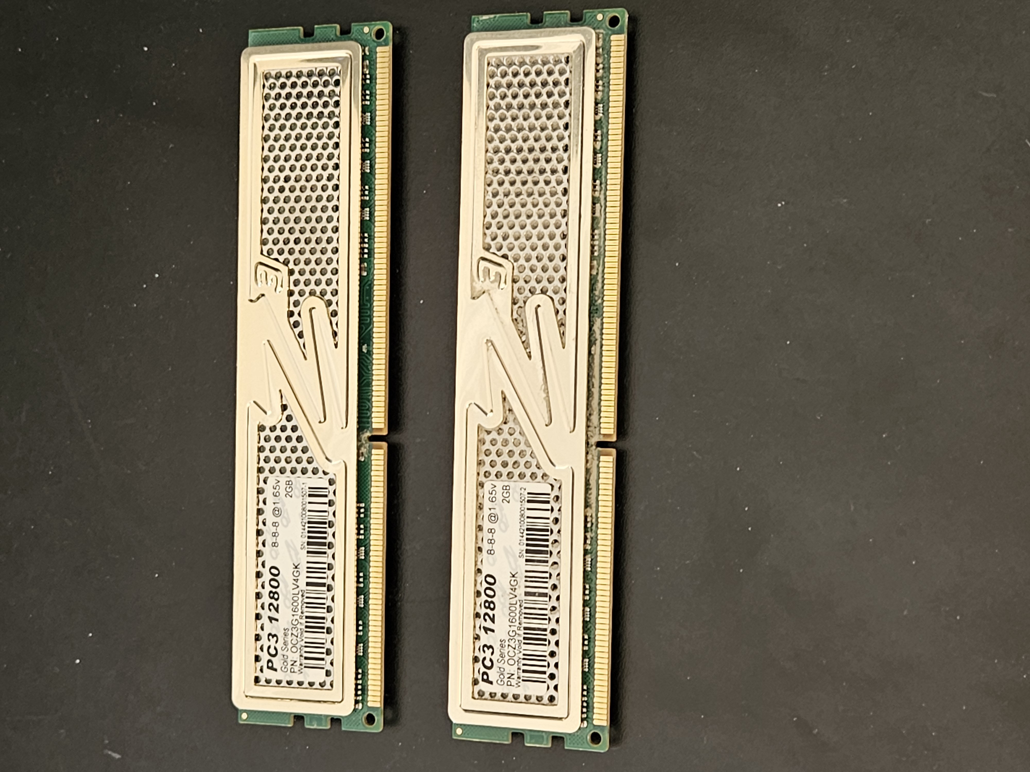 OCZ Gold PC3-12800 DDR3 RAM 4GB Kit 2x2GB