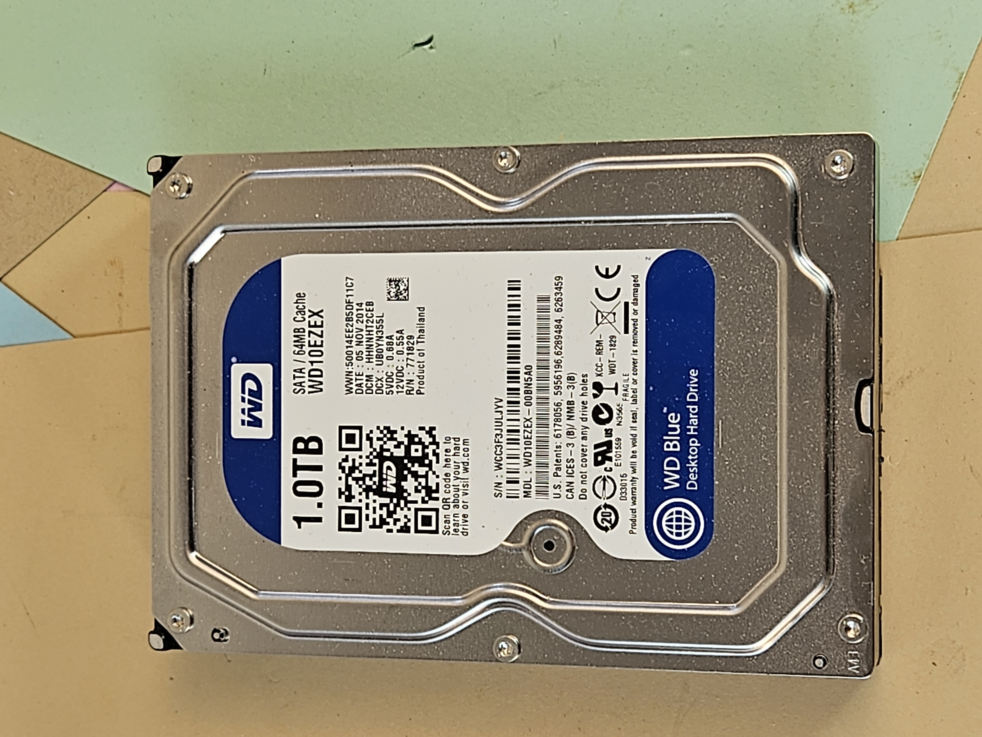 Western Digital WD Blue WD10EZEX 1TB SATA Hard Drive