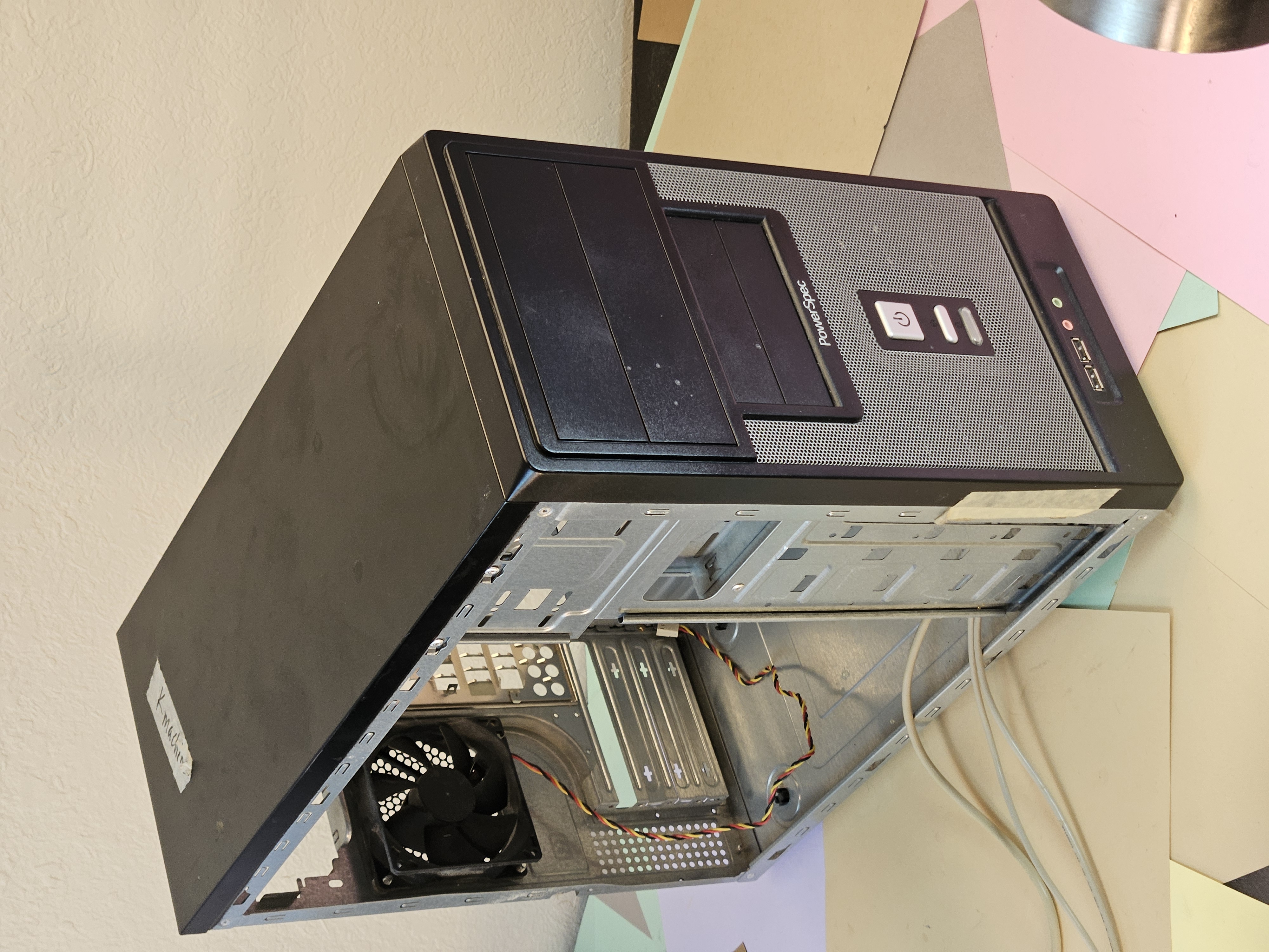 Black and Silver ATX Desktop Computer Case Chassis