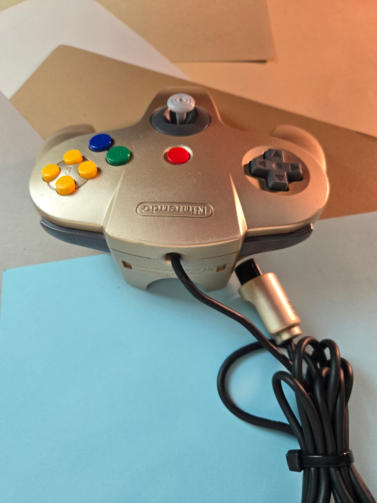 Nintendo-Branded Gold Nintendo 64 Wired Controller