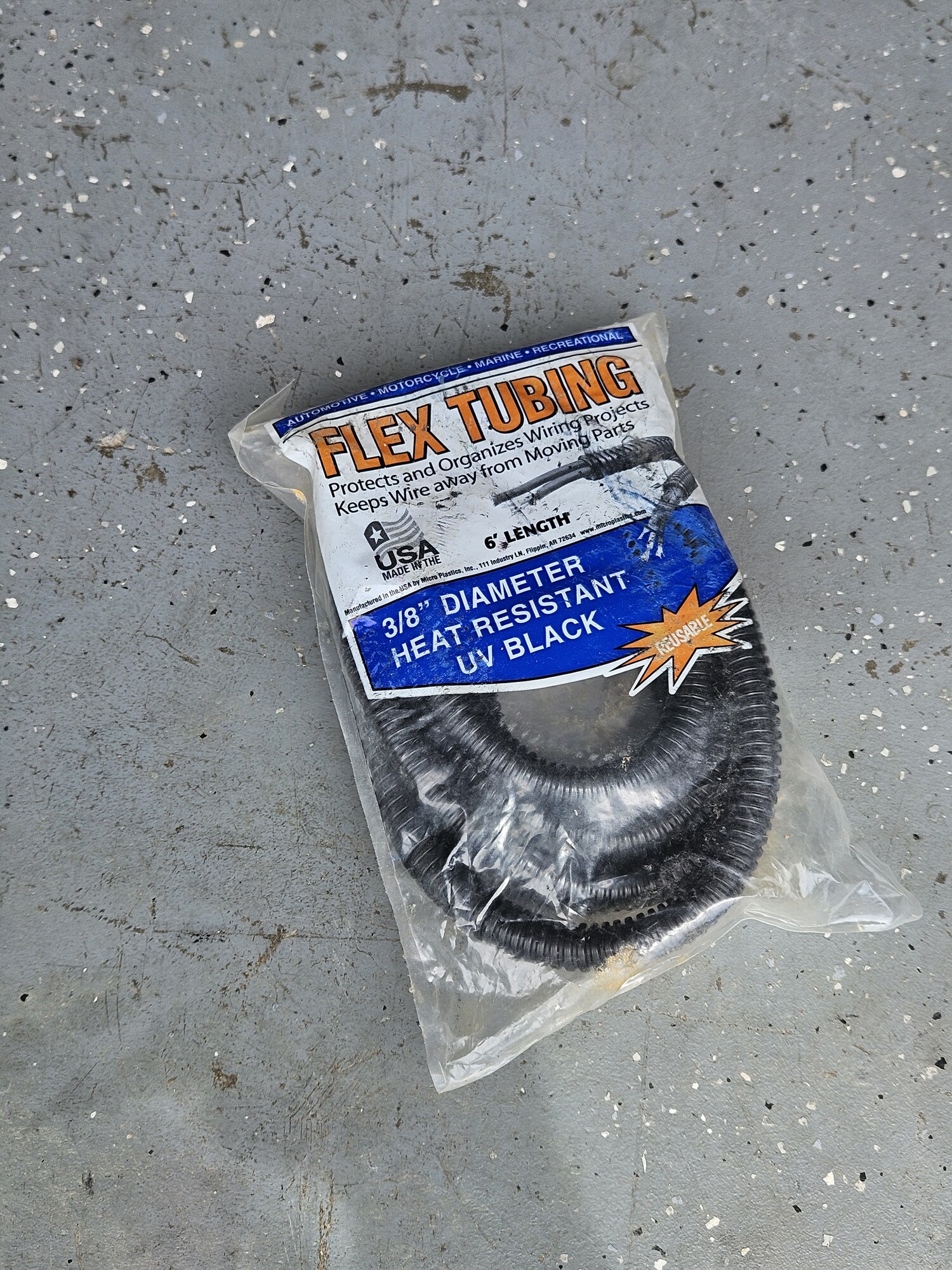 Flex Tubing 3/8-Inch Heat-Resistant Wire Loom