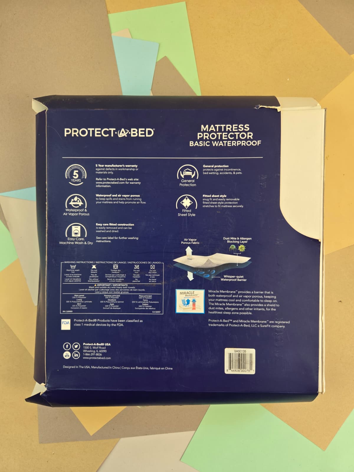 Protect-A-Bed Basic Queen Mattress Protector