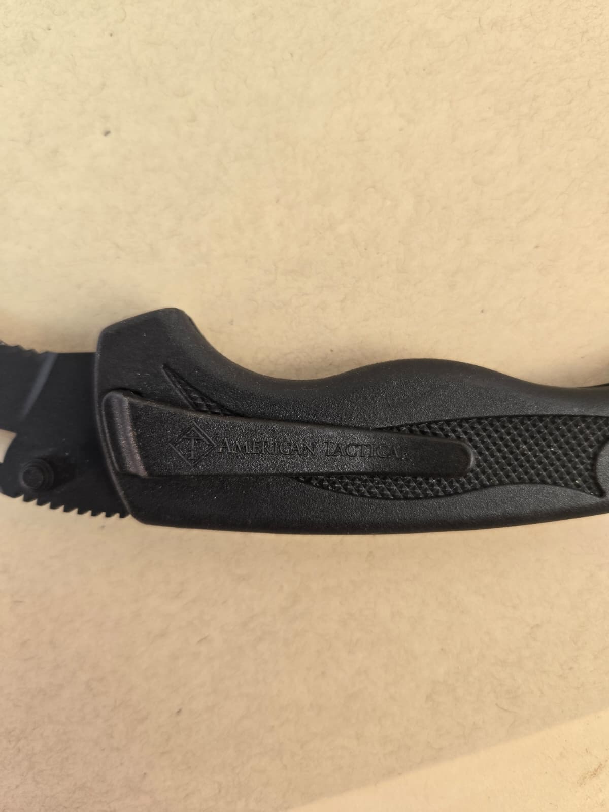 Black Folding Pocket Knife with Belt Clip